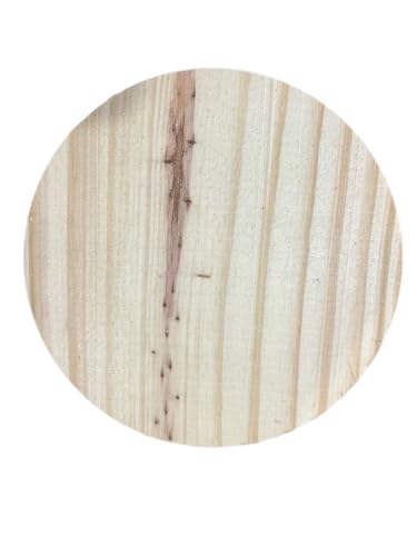 10 Placas Bolachas De Madeira Pinus 18 Cm Diâmetro