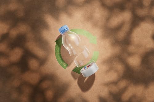 tesafilm eco & crystal Klebeband - transparenter Klebefilm aus wiederverwertetem PET-Material - reißfest, mit starker Klebkraft - Set mit robustem Tischabroller - 1 Rolle á 10 m x 19 mm