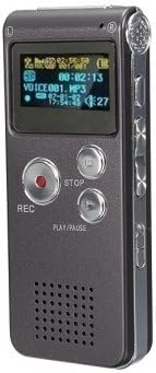 Steal Rechargeable 8GB 650HR Digital Audio Voice Recorder MP3 Player - Grey
