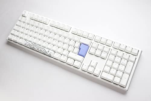 Ducky One3 Pure White Full Size RGB Speed Silver Cherry MX Switch Keyboard - UK Layout - Image 2