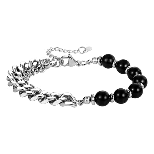 Bracelets de perles de cristal de guérison et minéraux de protection mixtes