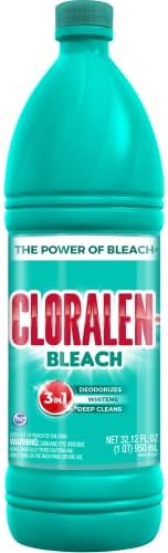 Cloralen - Household Cleaning Liquid Bleach, 3-In-1 High-Performance Multisurface And Multipurpose Laundry, Bathroom And Kitchen Cleaner - Regular (32.12 oz)