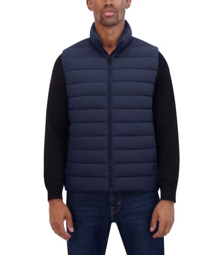 Image of Nautica Men's Lightweight Puffer Vest - Wind & Water-Resistant