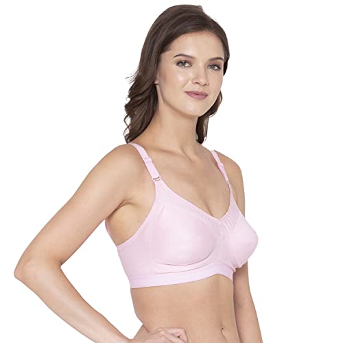 Image of SOUMINIE - Minimizer Bra - Non Padded - Cotton Rich - Broad Straps - Full Coverage - Wireless Seamless T-Shirt Bra