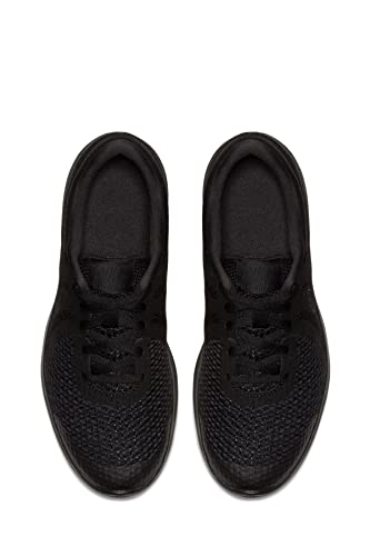 Tênis de corrida Nike Revolution 4 (GS) para meninas, Preto/preto, 3.5 Big Kid