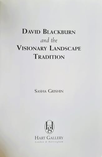 David Blackburn and the Visionary Landscape Tra... 0952075938 Book Cover