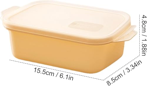 Image of StyleX Store Food Storage Containers | Multipurpose Stackable Kitchen Storage Boxes | Airtight Refrigerator Organizer for Fruit, Vegetables, Cereal, and Snacks (Yellow-Set of 6)