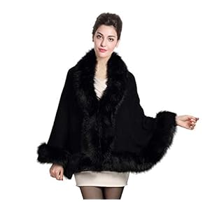 BEAUTELICATE kunstbont sjaal Stola Bolero dames voor vrouwen bruiloft avond bruidssjaal bruidsstola