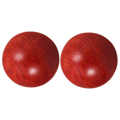 FRCOLOR Wooden Hand Exercise Balls Massager Balls for Muscle Relaxation for Fitness Travel