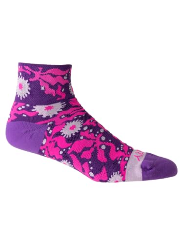 Image of Terry Cycling Air Stream Bike Socks for Women Sports Running & Cycling Mesh Ventilated Breathable Athletic Crew Ankle Sock