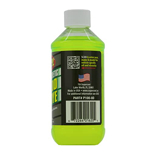 TSI Supercool P100-8D PAG 100-Viscosity Plus U/V Dye Oil - 8 oz