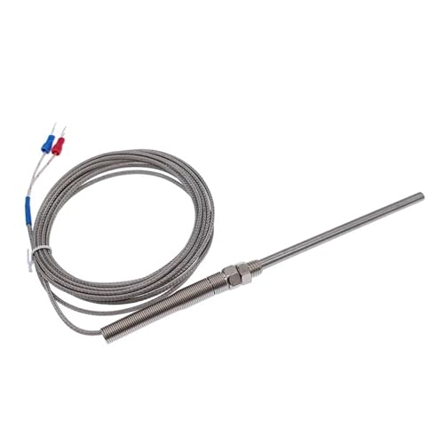 Sonde thermocouple type K 100mm en acier inoxydable avec câble de 1m pour mesure de 0 à 400 °C
