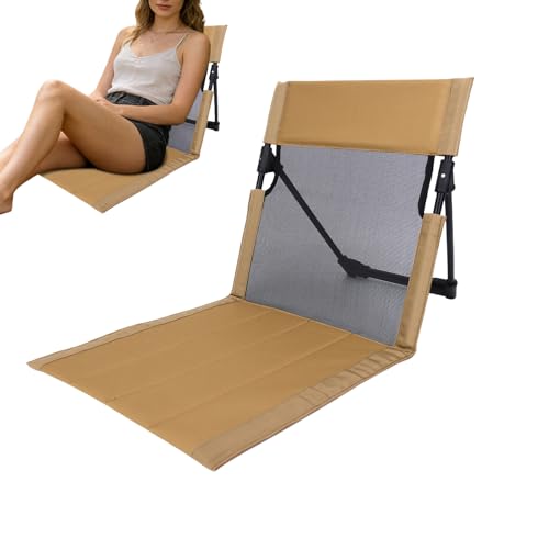 Generisch Silla plegable,Silla reclinable portátil sin patas, respaldo plegable para, picnic, piscina, jardín - silla de camping para viajes, senderismo, , terraza