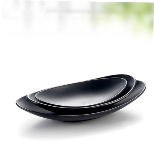 Set de 2 Platos de Sushi de Melamina Negra miniatura 4