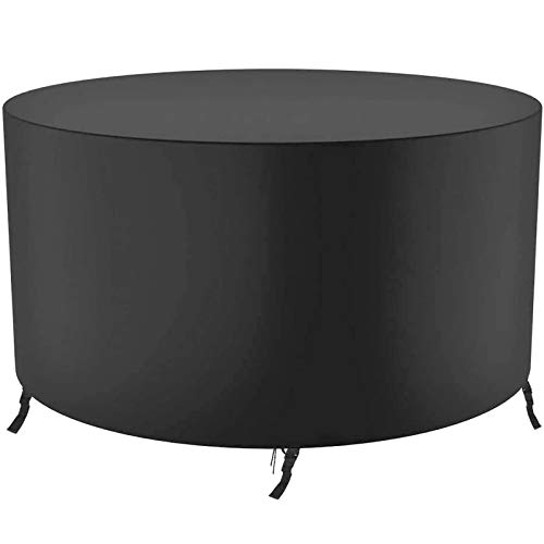 Housse de table ronde 150x90 cm bâche de jardin imperméable 210D - 2