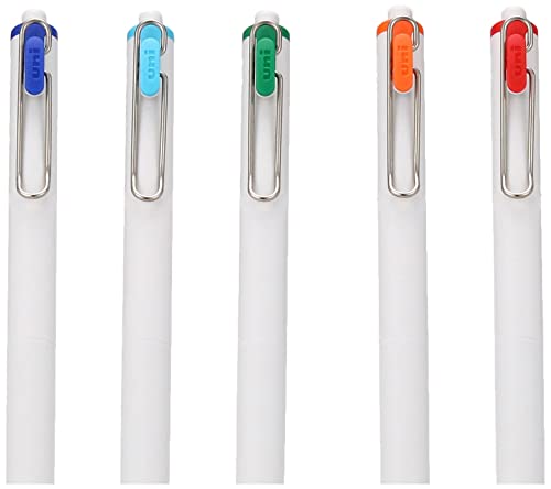 uni Ball One,Gel Ink 0.38Mm Ballpoint Pen,8 Colors Set (Umns388C),Blue