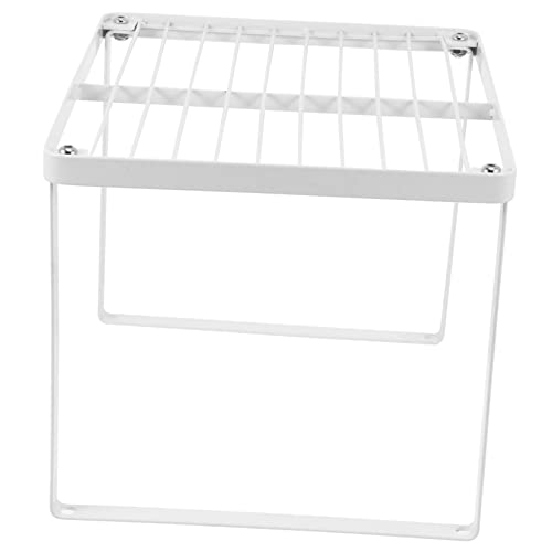 Levemolo 1pc Iron Cabinet Clothing Storage Shelf Wardrobe Partition Rack for Home Organization Easy Installation Layering Design for Closet and Kitchen Artistic Touch