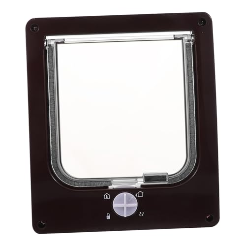 Mikikit Interior Cat Door Adjustable Pet Access Door with Stylish Design Easy to Space Saving Durable Material for Cats and Dogs