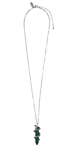 Harry Potter Slytherin Snake House Animal Gem Stone Pendant Necklace2