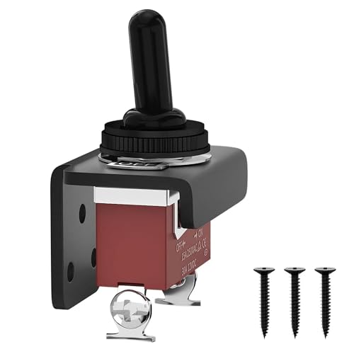 Interrupteur à bascule 12V de forte puissance avec support métallique robuste