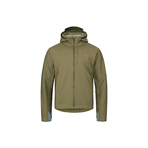 Men's Hunting Lightweight Windproof Weatherproof Hooded Noiseless Tranquility Softshell Jacket