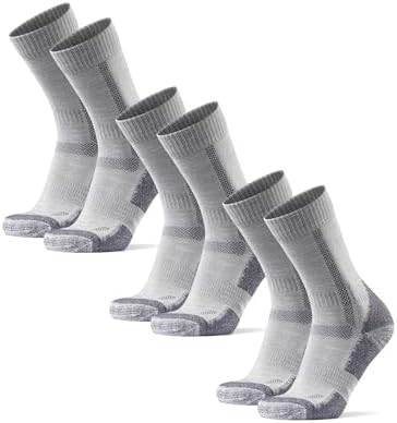 DANISH ENDURANCE Merino Wool Hiking Crew Socks for Men & Women, C...