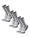 DANISH ENDURANCE Hiking Socks Women & For Men, Merino Wool Socks, Crew Mens, Womens Moisture Wicking, Work, Calcetines para Hombre, Grey, Large
