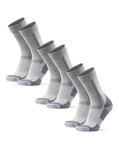 DANISH ENDURANCE Merino Wool Cushioned Hiking Socks 3-Pack for Men, Women & Kids, Walking, Trekking, Work, Outdoor