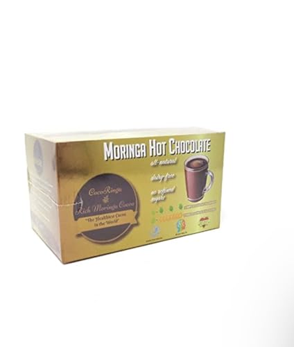 CocoRinga Moringa Hot Chocolate Vegan High Protein (10 ct)