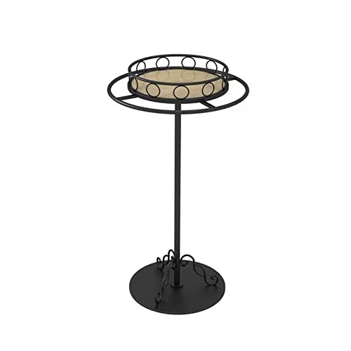 Présentoir à vêtements rond rotatif 360 à double niveau pour boutique et dressing