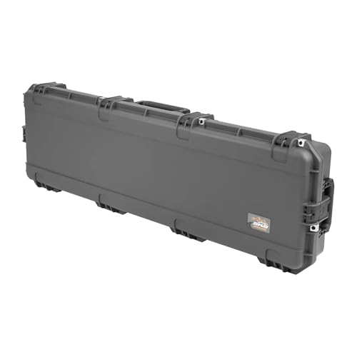 SKB Hard Protective Storage Case, Foam, Wheels for Equipment, iSeries 50" x 14" x 6", Dark Gray