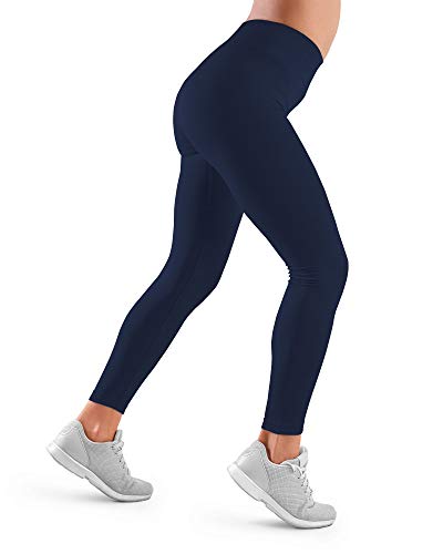 Farmacell 609H Everyday Active (Blå, S) Sport Leggings Dam Fitness Yoga Gym Jogging Stretch Thermoregulator Varm på vintern och andas på sommaren