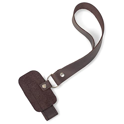 Asterom Handmade Leather Cane Strap - Stylish Wrist Strap for Canes and Walking Sticks