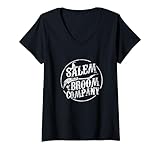 Photo Gallery retro salem broom company maglietta con collo a v Photo Gallery retro salem broom company maglietta con collo a v
