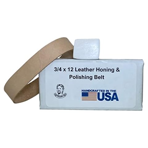 3/4” x 12” Leather Honing & Polishing Belt. Fits Ken Onion Work Sharp Cover