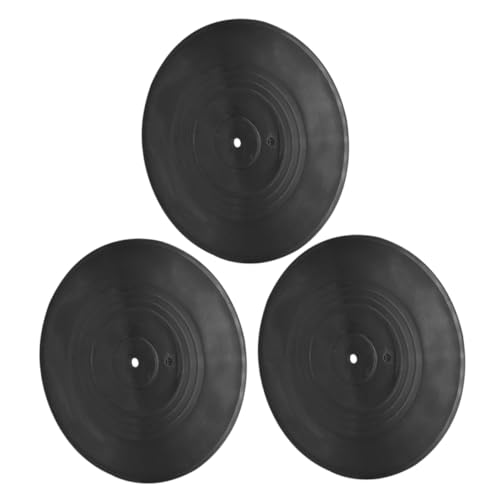 Amosfun 3 Piezas decoración de de vinilo posavasos de de vinilo pared de registros vinilos decorativos para puertas Decoración de pared de de vinilo adornos de pared