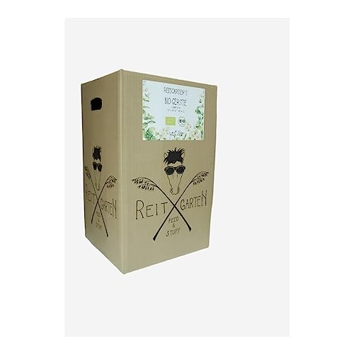 Reitgarten´s Bio Gerste - gequetscht Pferd Futter Kraftfutter garantiert ohne Zusätze 10 kg Gerste Organic