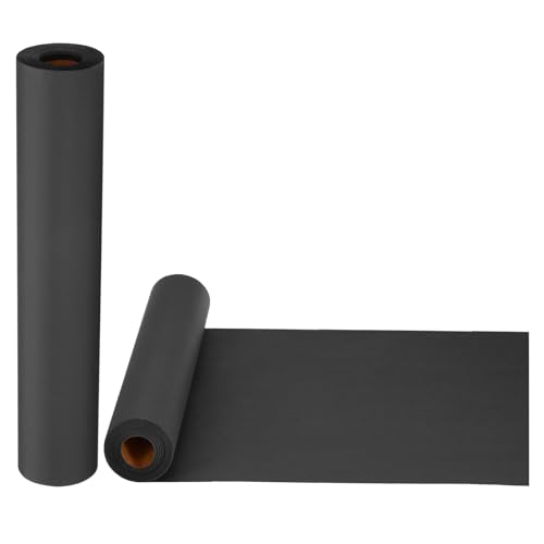 Rouleau de papier Kraft noir PATIKIL 30cm x 20M 80 GSM pour emballage de cadeaux et d'affiches