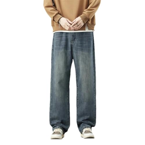 Jeans d'automne pour hommes pantalon droit décontracté