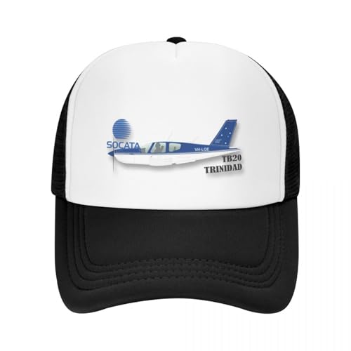 ZTQTQZZ Gorra de béisbol de Malla SOCATA TB20 Trinidad Gorra de Golf Rave Gorra Nueva Gorra Elegante para Mujer Gorras para Hombre