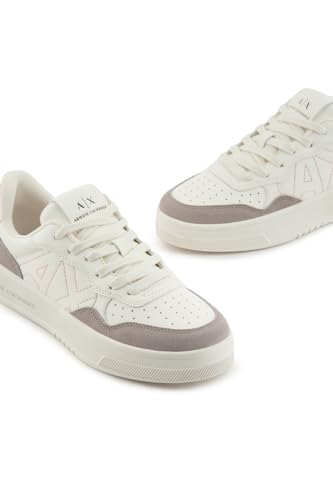 Armani Exchange Women's Seattle with Contrast Stitched Logo Sneaker4