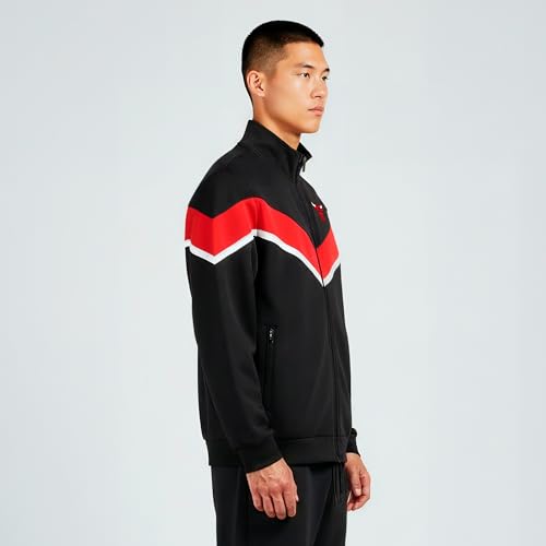 Image of GAME 7 NBA mens X Nba Men's Officially Licensed Long Sleeve Neoprene Zip Up Sweatshirt