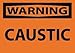 W13AP - 7.62 x 12.7 cm (3 x 5") - Chemical OSHA Warning Signs, NMC - Pack of 5
