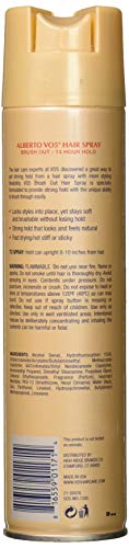 Alberto VO5 Crystal Clear Brush Out Hair Spray - Volumizing Hair Spray for Styling - Frizz and Humidity Control - Clear Spray Formula - 8.5 oz
