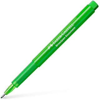 Faber-Castell 155466 - cienkopis Broadpen 1554, szerokość kreski 0,8 mm, odporny na dokumenty, jasnozielony, 1 sztuka