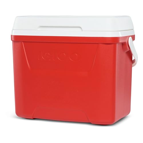 Image of Igloos Cooler Hard-Sided Ice Chest, Insulated Portable Cooler, Heavy-Duty, Leak-Resistant Lid, Lightweight Ergonomic Handle