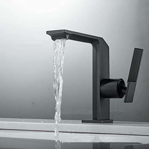 Robinetterie de Salle de Bain Dorée : Mitigeur de Lavabo Cascade Durable