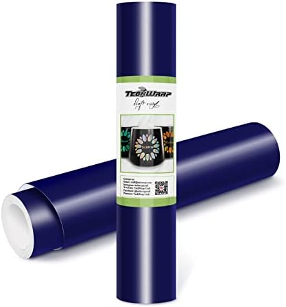 TECKWRAP Permanent Adhesive Vinyl 12" x 10ft, Glossy White
