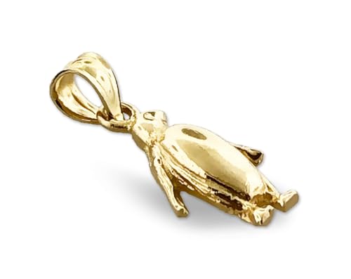 14K Gold Antarctic Penguin Charm, Yellow, 1614-YG4