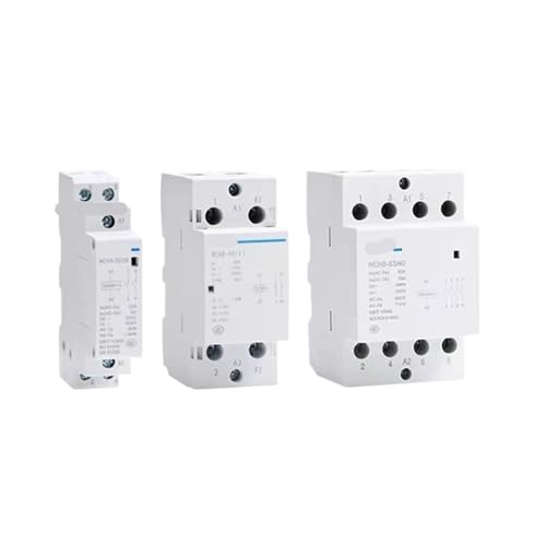 Contacteur AC NCH8 63A 1NO1NC triphasé pour tableau électrique rail Din